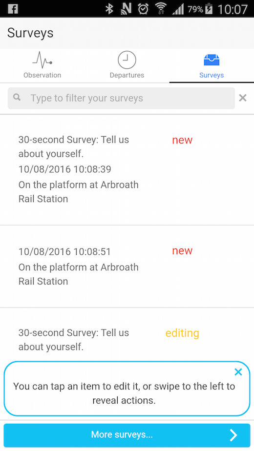 RIM surveys screenshot