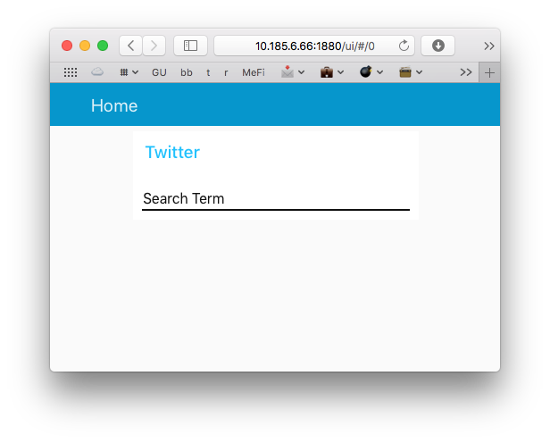 our twitter text input dashboard